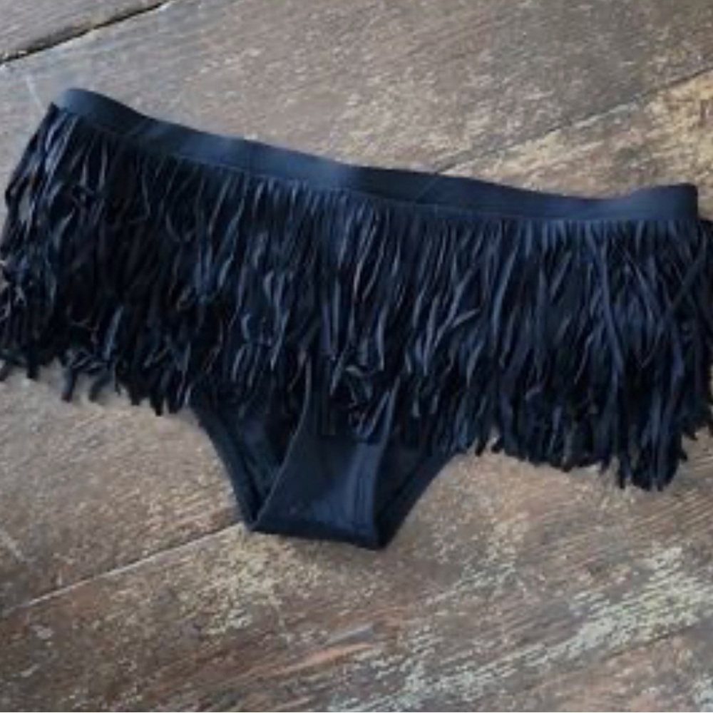 Fringe bikini bottom